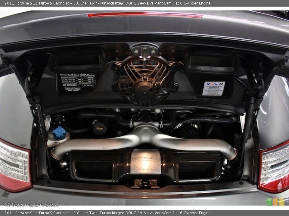 3.8 Liter Twin-Turbocharged DOHC 24-Valve VarioCam Flat 6 Cylinder Engine for the 2011 Porsche 911 #78559927