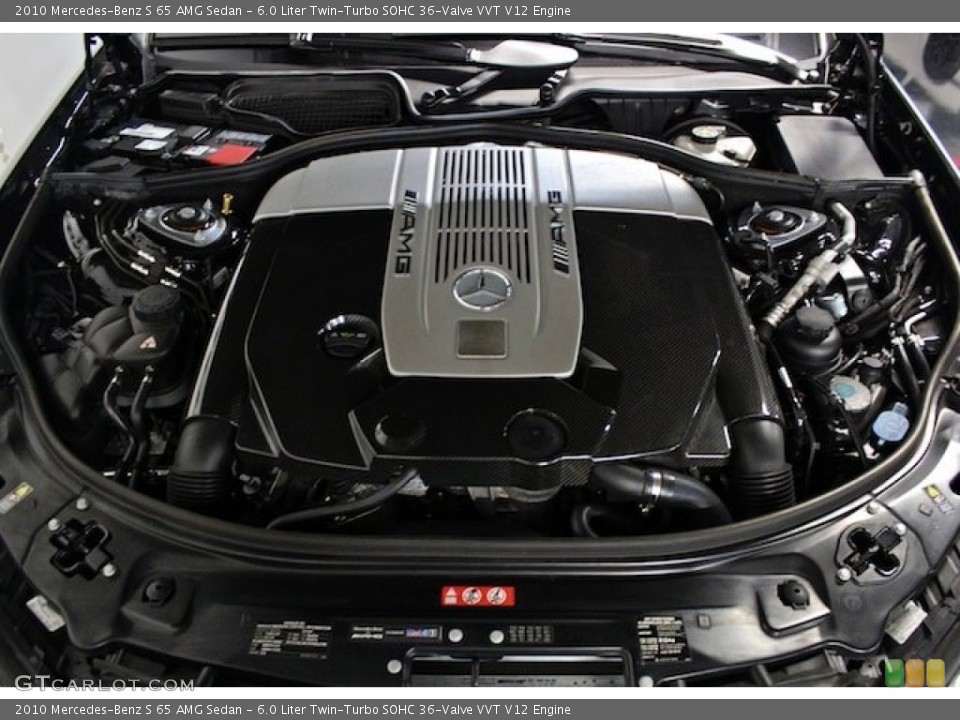 6.0 Liter Twin-Turbo SOHC 36-Valve VVT V12 2010 Mercedes-Benz S Engine