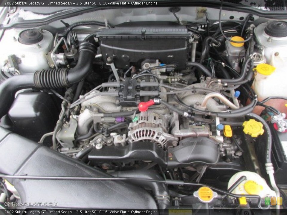 2.5 Liter SOHC 16-Valve Flat 4 Cylinder Engine for the 2002 Subaru Legacy #78561974