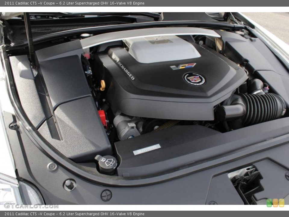 6.2 Liter Supercharged OHV 16-Valve V8 2011 Cadillac CTS Engine