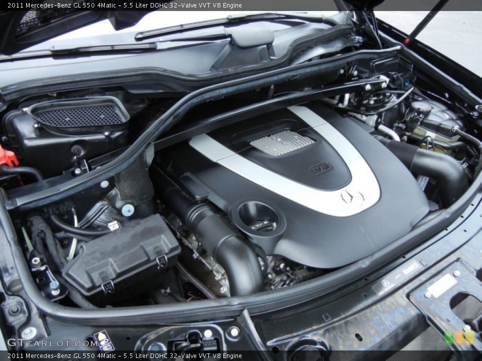 5.5 Liter DOHC 32-Valve VVT V8 2011 Mercedes-Benz GL Engine
