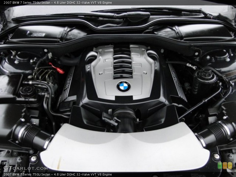 4.8 Liter DOHC 32-Valve VVT V8 Engine for the 2007 BMW 7 Series #78575780