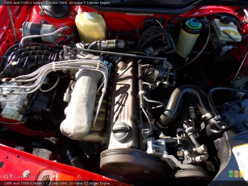2.3 Liter SOHC 10-Valve 5 Cylinder 1986 Audi 5000 Engine