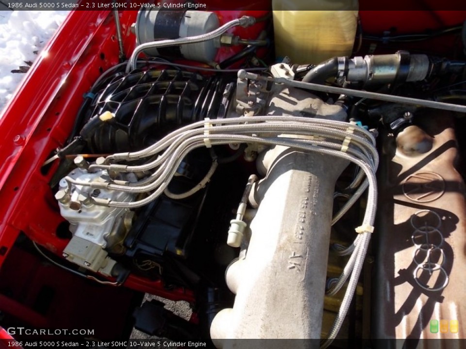 2.3 Liter SOHC 10-Valve 5 Cylinder Engine for the 1986 Audi 5000 #78604440