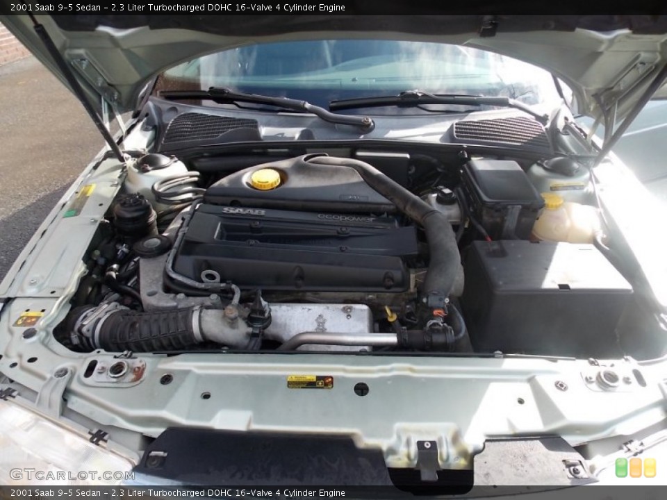 2.3 Liter Turbocharged DOHC 16-Valve 4 Cylinder 2001 Saab 9-5 Engine