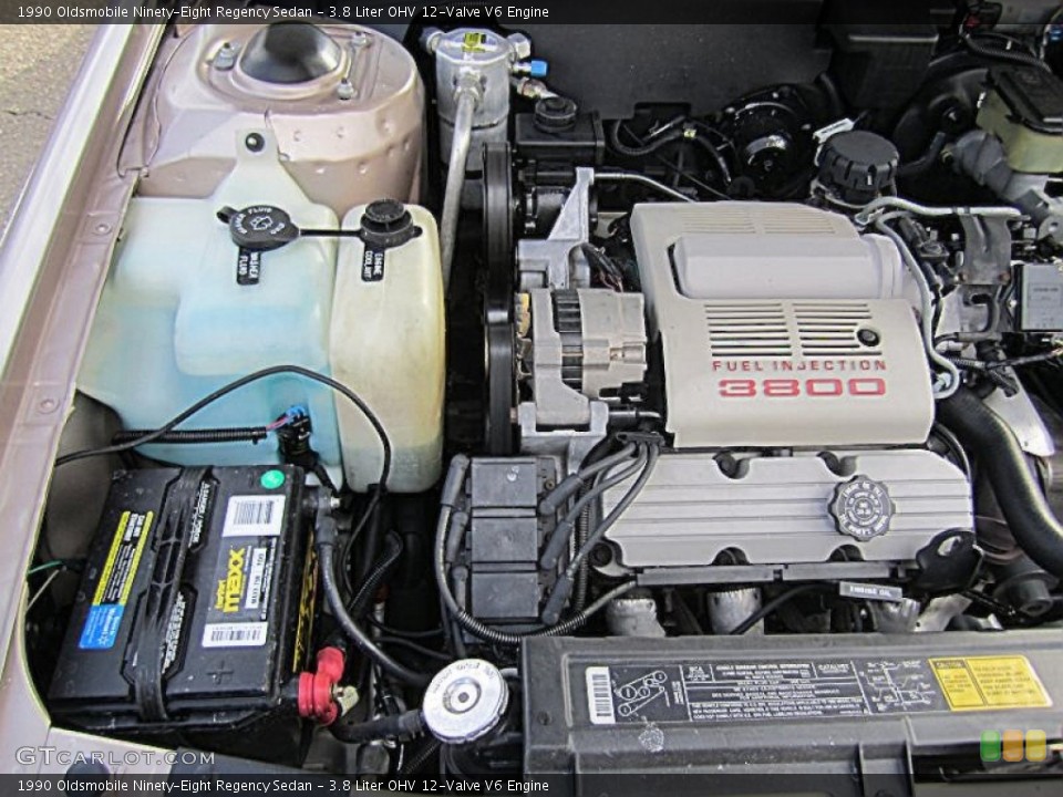 3.8 Liter OHV 12-Valve V6 Engine for the 1990 Oldsmobile Ninety-Eight #78652075