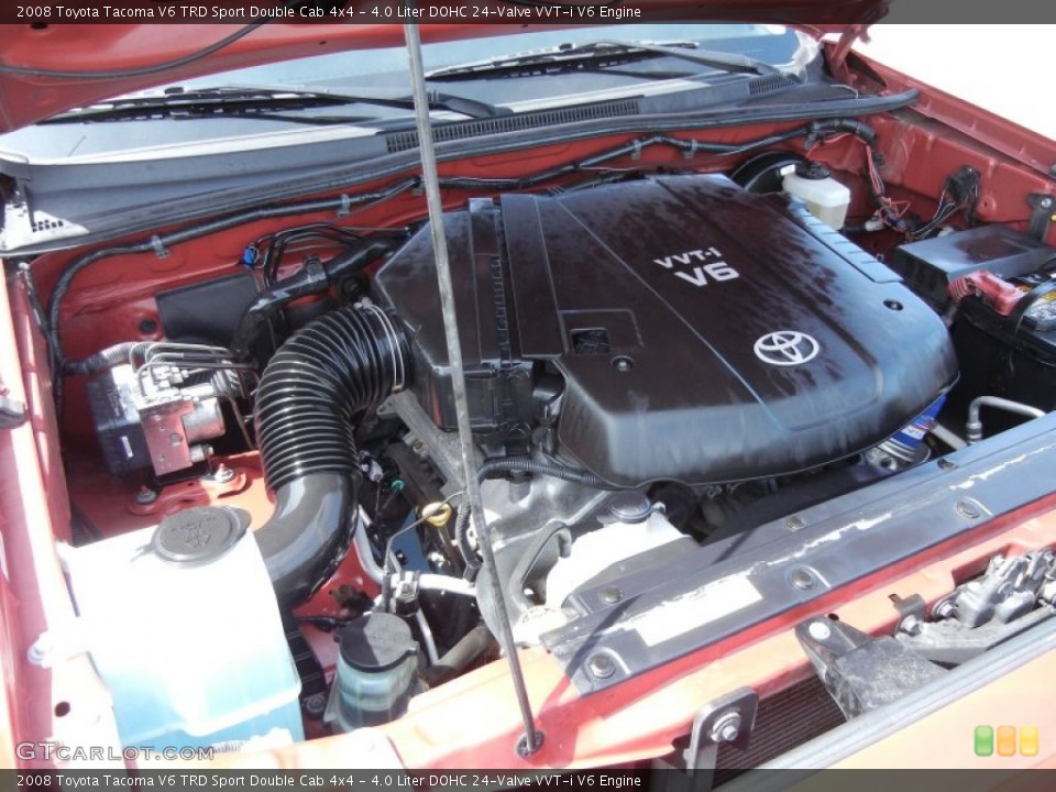 4.0 Liter DOHC 24-Valve VVT-i V6 Engine for the 2008 Toyota Tacoma #78653248