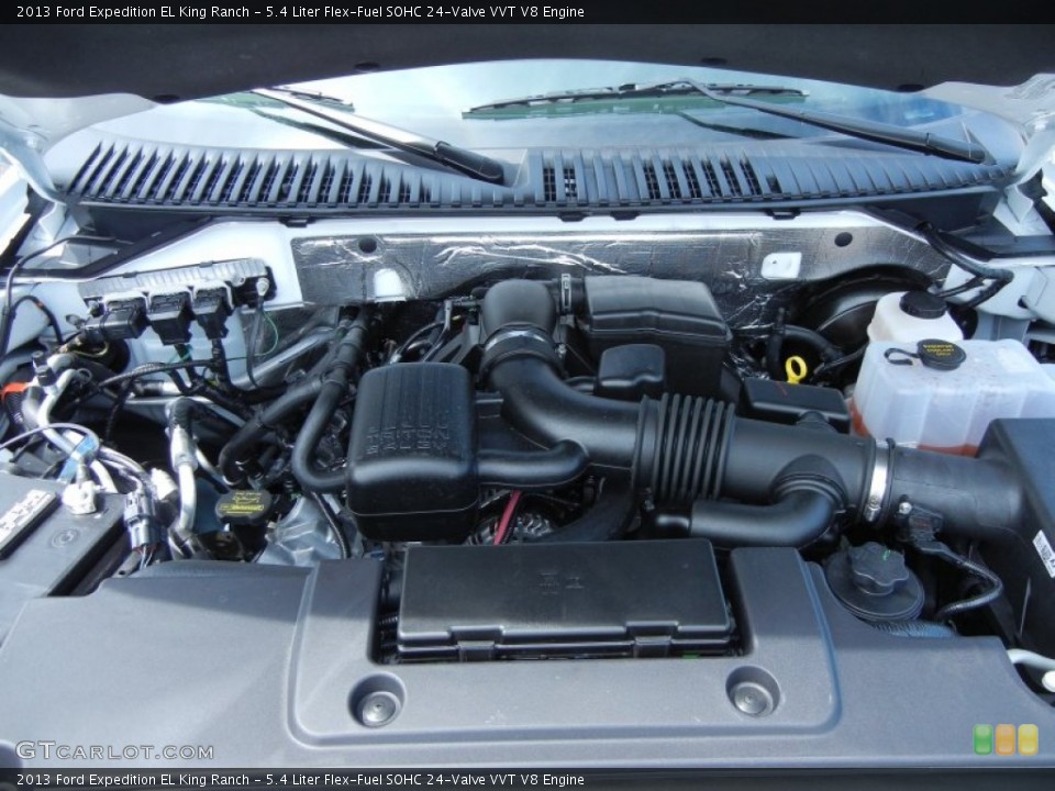 5.4 Liter Flex-Fuel SOHC 24-Valve VVT V8 2013 Ford Expedition Engine