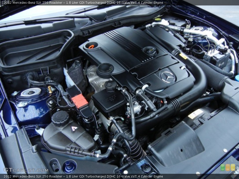 1.8 Liter GDI Turbocharged DOHC 16-Valve VVT 4 Cylinder 2012 Mercedes-Benz SLK Engine