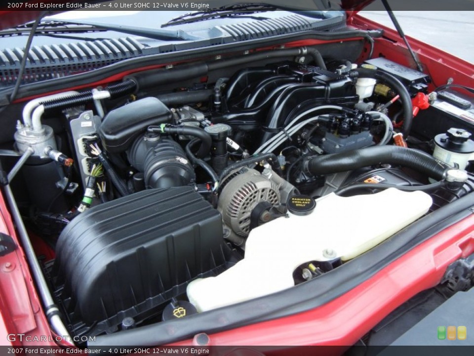 4.0 Liter SOHC 12-Valve V6 2007 Ford Explorer Engine