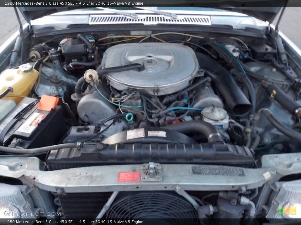 4.5 Liter SOHC 16-Valve V8 Engine for the 1980 Mercedes-Benz S Class #78663748