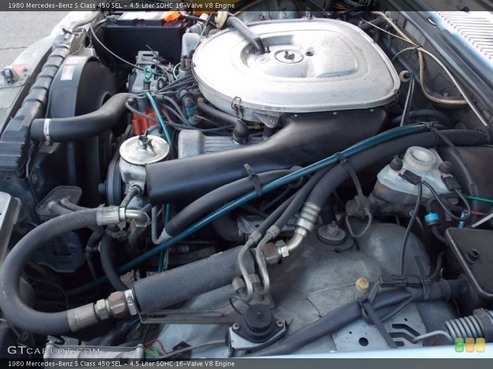 4.5 Liter SOHC 16-Valve V8 Engine for the 1980 Mercedes-Benz S Class #78663776