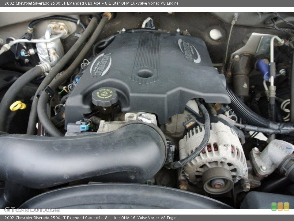 8.1 Liter OHV 16-Valve Vortec V8 Engine for the 2002 Chevrolet Silverado 2500 #78685648