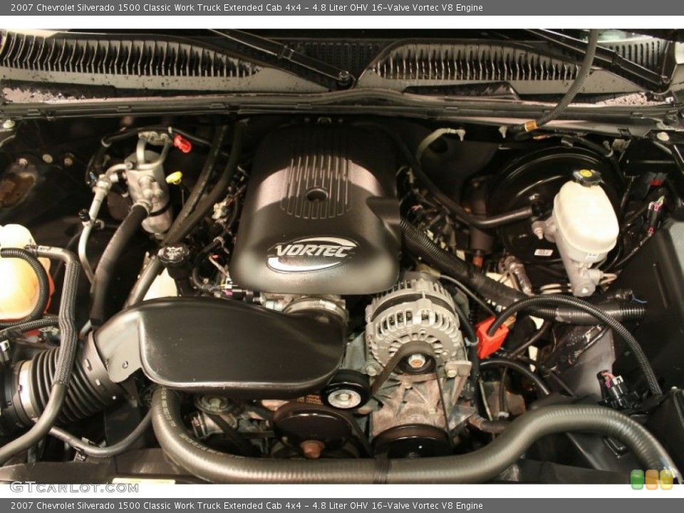 4.8 Liter OHV 16-Valve Vortec V8 Engine for the 2007 Chevrolet Silverado 1500 #78692380