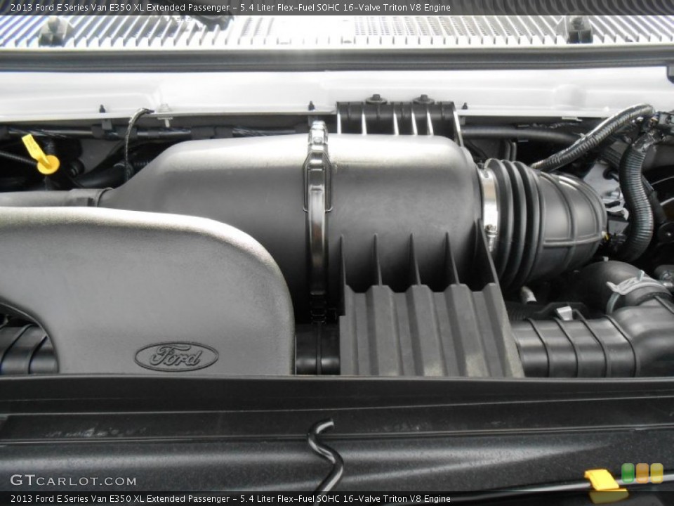 5.4 Liter Flex-Fuel SOHC 16-Valve Triton V8 2013 Ford E Series Van Engine