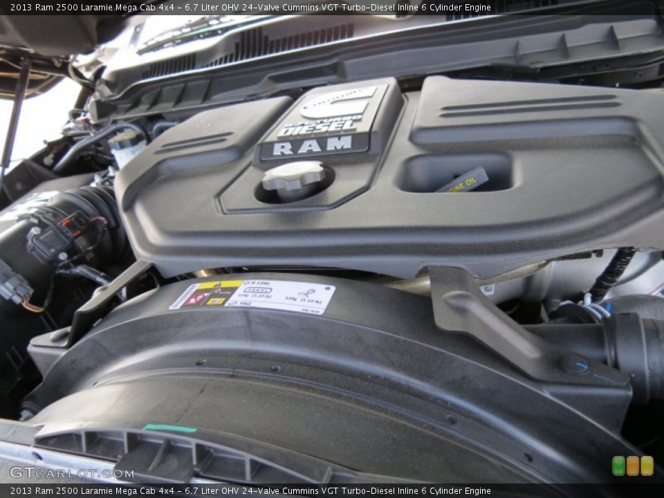 6.7 Liter OHV 24-Valve Cummins VGT Turbo-Diesel Inline 6 Cylinder Engine for the 2013 Ram 2500 #78728530