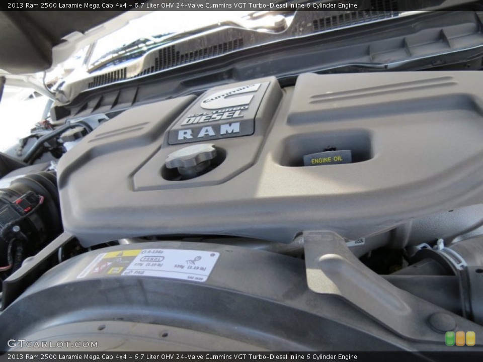 6.7 Liter OHV 24-Valve Cummins VGT Turbo-Diesel Inline 6 Cylinder Engine for the 2013 Ram 2500 #78728897