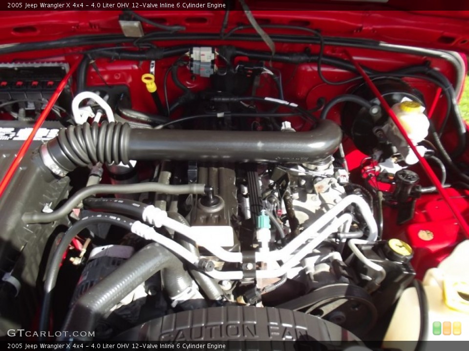 4.0 Liter OHV 12-Valve Inline 6 Cylinder Engine for the 2005 Jeep Wrangler #78736746
