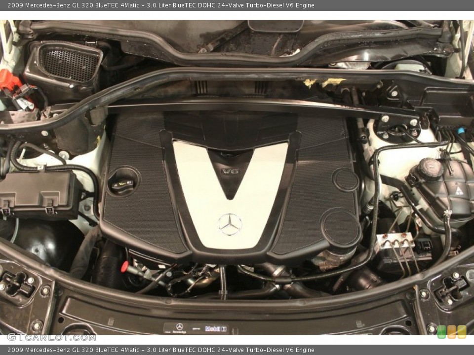 3.0 Liter BlueTEC DOHC 24-Valve Turbo-Diesel V6 2009 Mercedes-Benz GL Engine