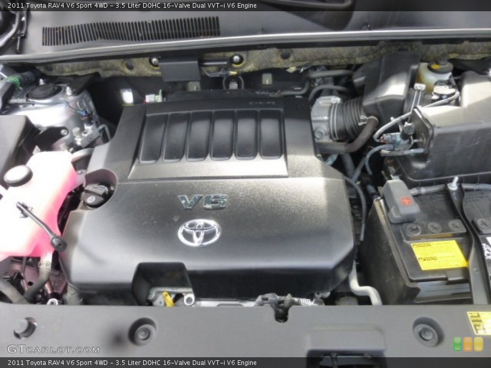 3.5 Liter DOHC 16-Valve Dual VVT-i V6 Engine for the 2011 Toyota RAV4 #78781994