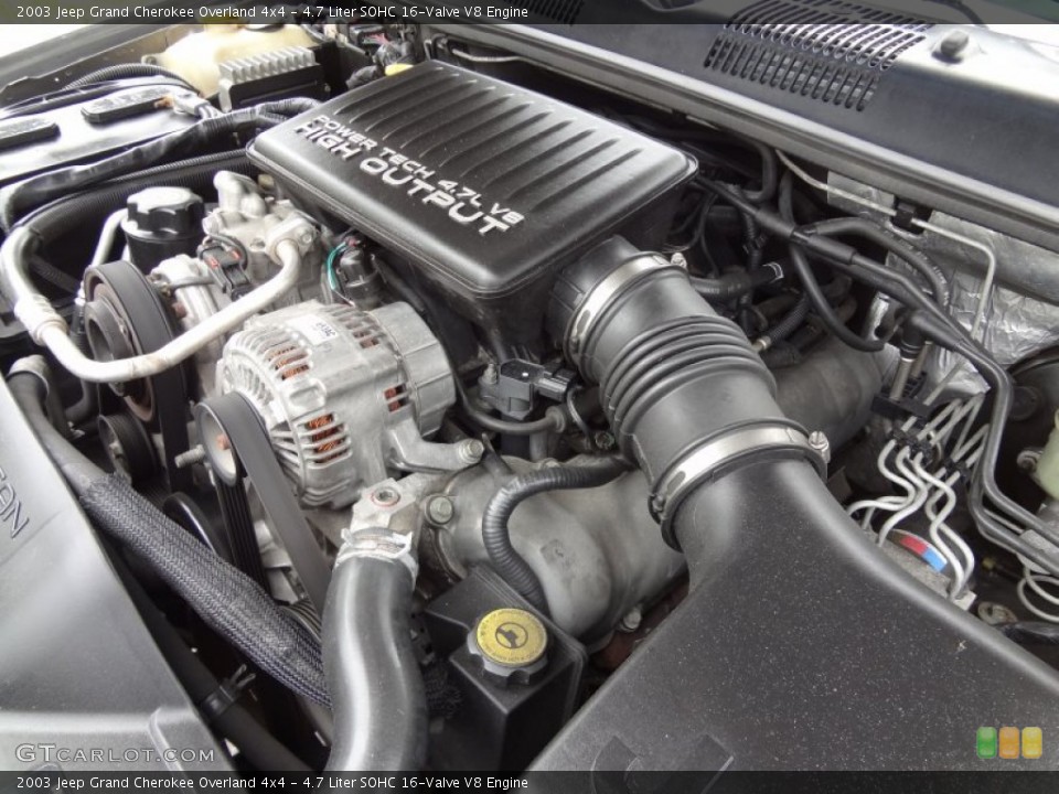 4.7 Liter SOHC 16-Valve V8 Engine for the 2003 Jeep Grand Cherokee #78785356