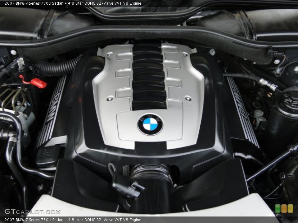 4.8 Liter DOHC 32-Valve VVT V8 Engine for the 2007 BMW 7 Series #78785624