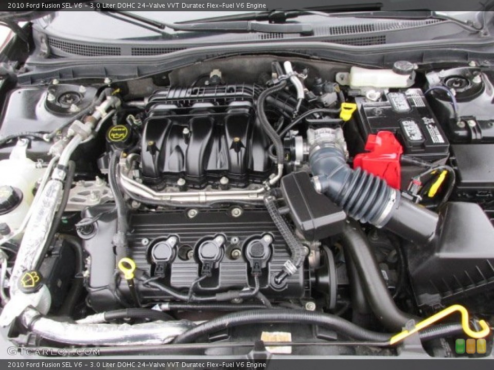 3.0 Liter DOHC 24-Valve VVT Duratec Flex-Fuel V6 Engine for the 2010 Ford Fusion #78795252