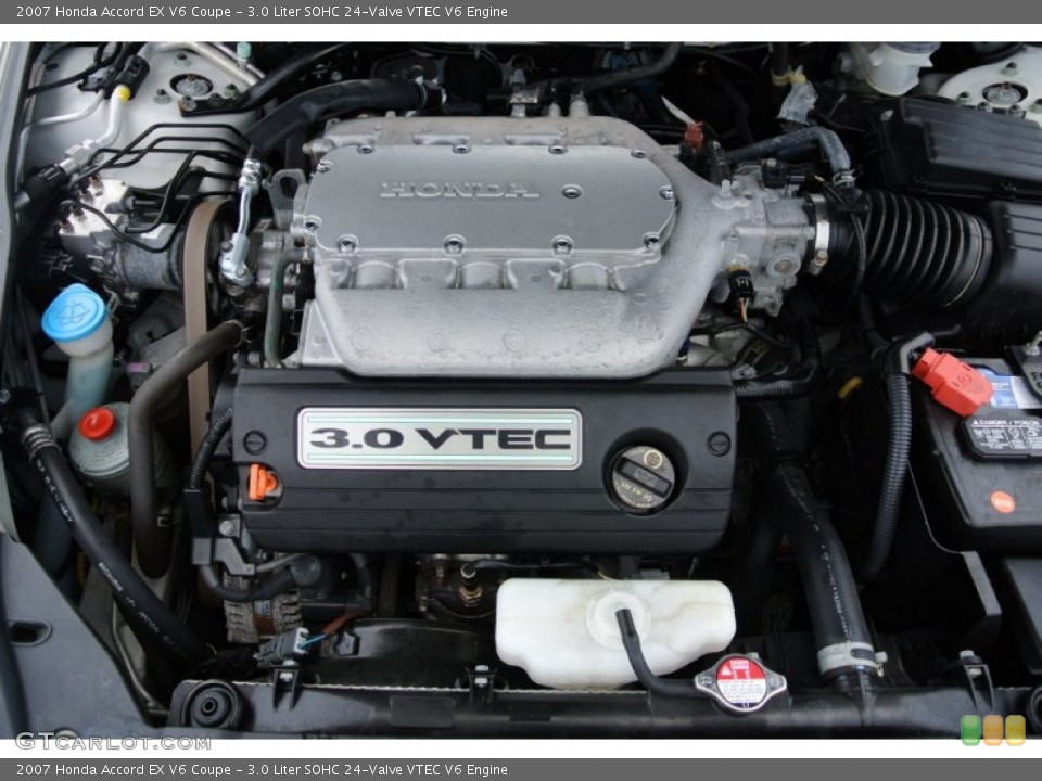 3.0 Liter SOHC 24-Valve VTEC V6 2007 Honda Accord Engine