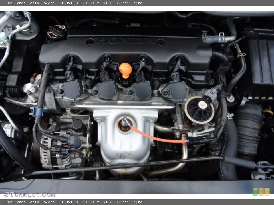 1.8 Liter SOHC 16-Valve i-VTEC 4 Cylinder Engine for the 2009 Honda Civic #78805547