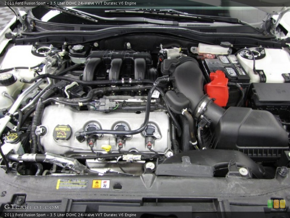 3.5 Liter DOHC 24-Valve VVT Duratec V6 2011 Ford Fusion Engine