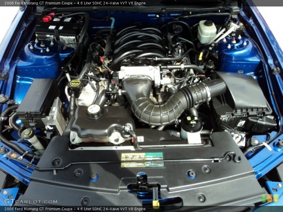 4.6 Liter SOHC 24-Valve VVT V8 Engine for the 2006 Ford Mustang #78836431