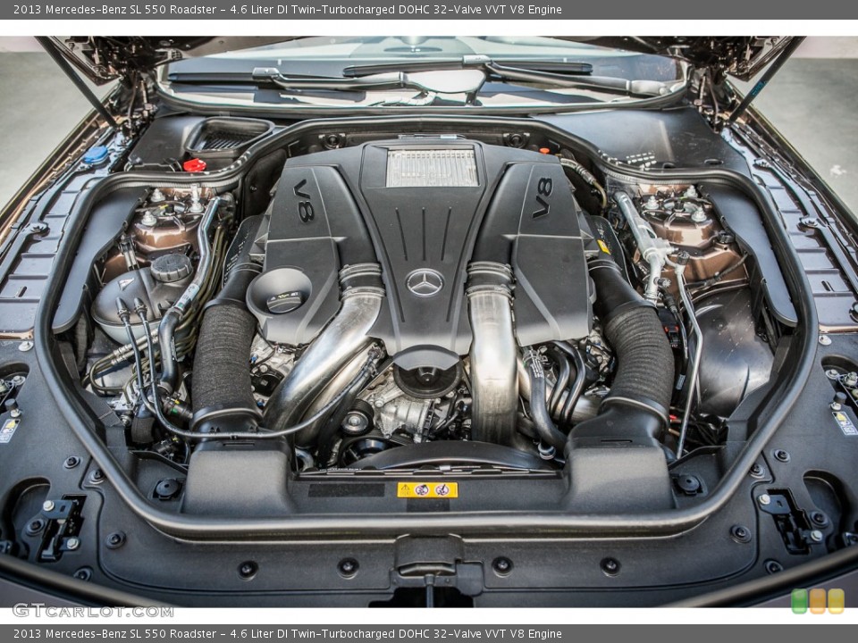 4.6 Liter DI Twin-Turbocharged DOHC 32-Valve VVT V8 Engine for the 2013 Mercedes-Benz SL #78840107