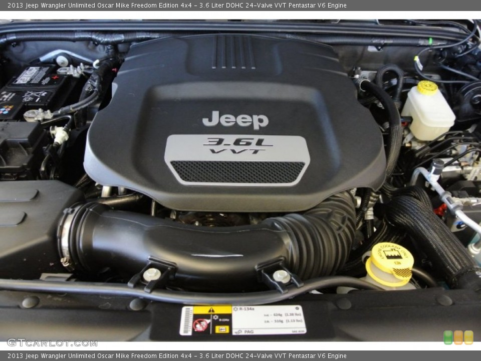 3.6 Liter DOHC 24-Valve VVT Pentastar V6 Engine for the 2013 Jeep Wrangler Unlimited #78844967