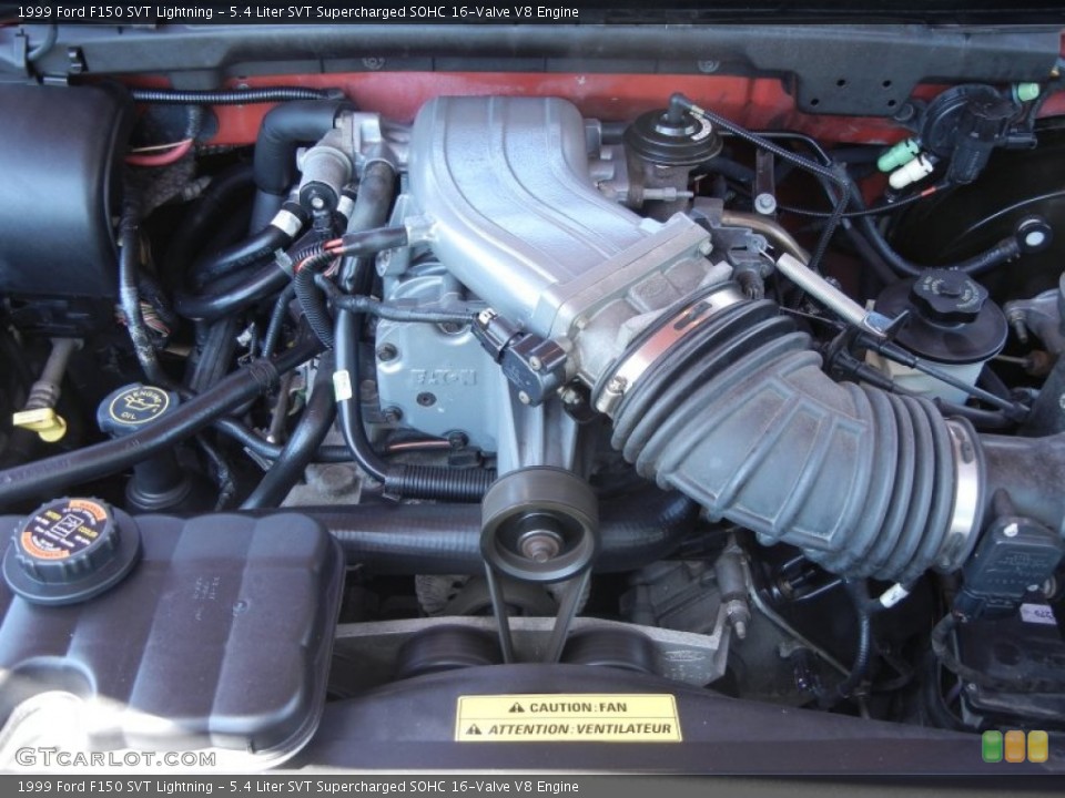 5.4 Liter SVT Supercharged SOHC 16-Valve V8 Engine for the 1999 Ford F150 #78853734
