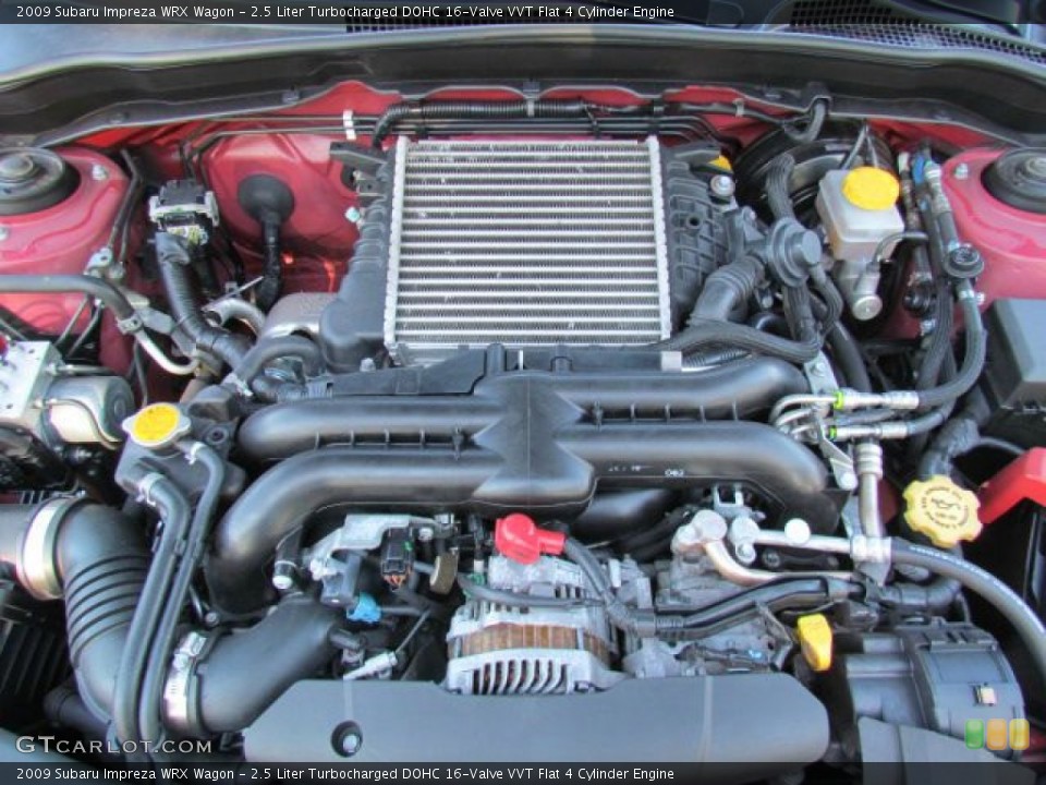 2.5 Liter Turbocharged DOHC 16-Valve VVT Flat 4 Cylinder Engine for the 2009 Subaru Impreza #78855715