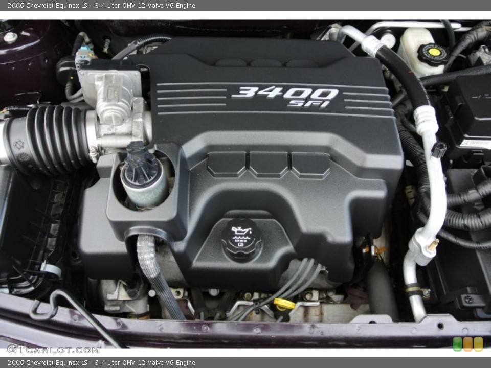 3.4 Liter OHV 12 Valve V6 2006 Chevrolet Equinox Engine