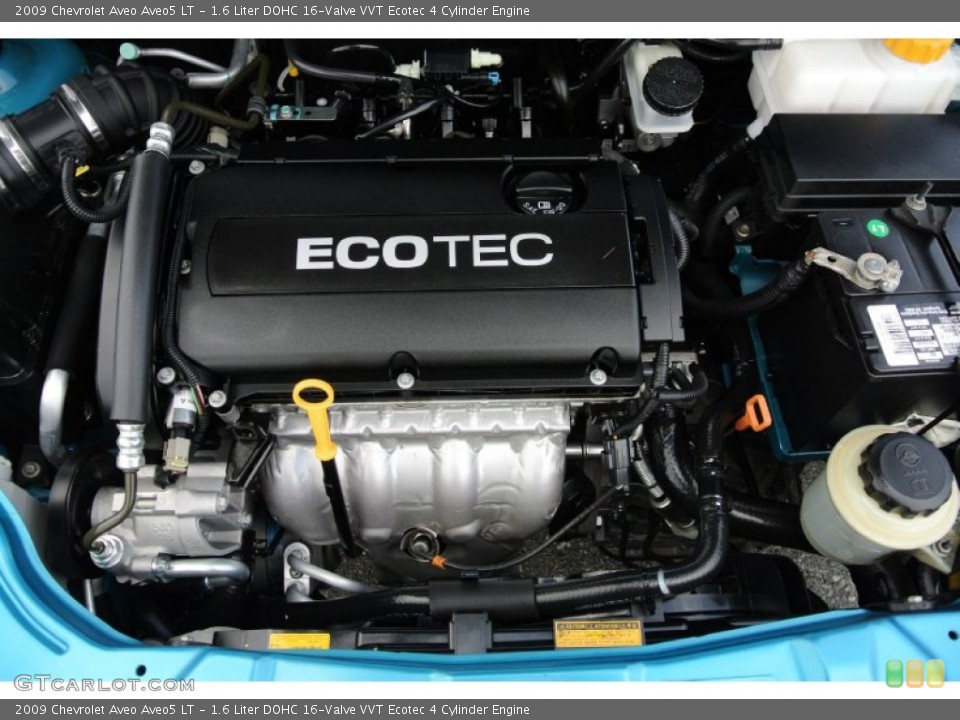 1.6 Liter DOHC 16-Valve VVT Ecotec 4 Cylinder Engine for the 2009 Chevrolet Aveo #78868899