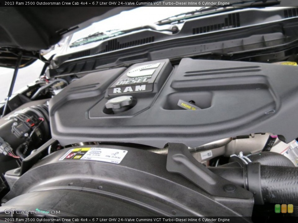 6.7 Liter OHV 24-Valve Cummins VGT Turbo-Diesel Inline 6 Cylinder Engine for the 2013 Ram 2500 #78881684
