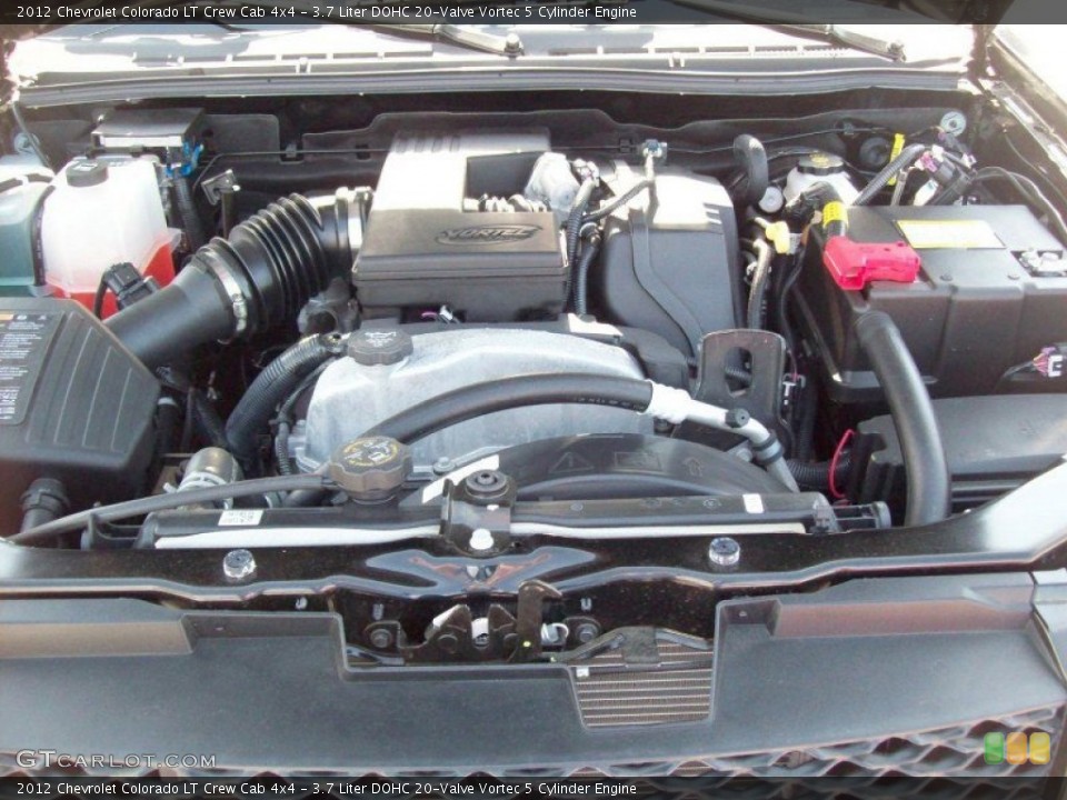 3.7 Liter DOHC 20-Valve Vortec 5 Cylinder Engine for the 2012 Chevrolet Colorado #78910101