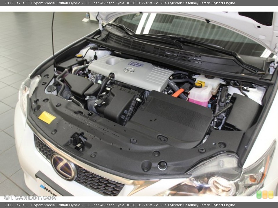 1.8 Liter Atkinson Cycle DOHC 16-Valve VVT-i 4 Cylinder Gasoline/Electric Hybrid Engine for the 2012 Lexus CT #78927546