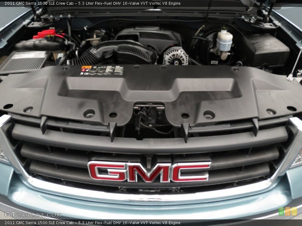 5.3 Liter Flex-Fuel OHV 16-Valve VVT Vortec V8 Engine for the 2011 GMC Sierra 1500 #78946576