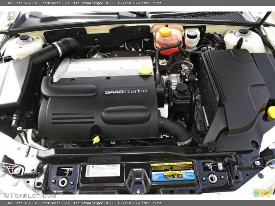 2.0 Liter Turbocharged DOHC 16-Valve 4 Cylinder Engine for the 2009 Saab 9-3 #78966807