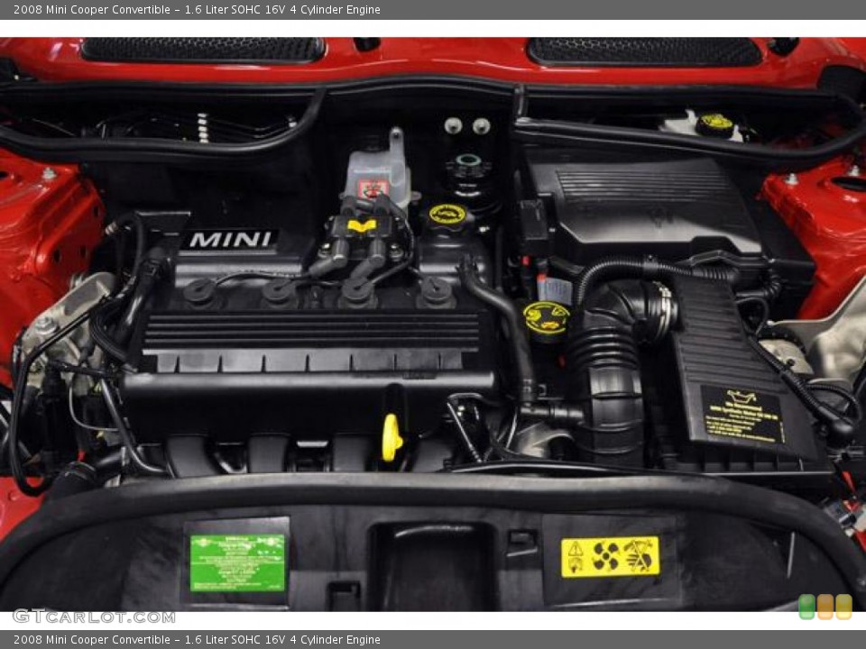 1.6 Liter SOHC 16V 4 Cylinder 2008 Mini Cooper Engine