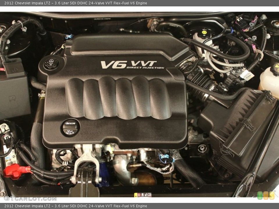 3.6 Liter SIDI DOHC 24-Valve VVT Flex-Fuel V6 Engine for the 2012 Chevrolet Impala #79036926