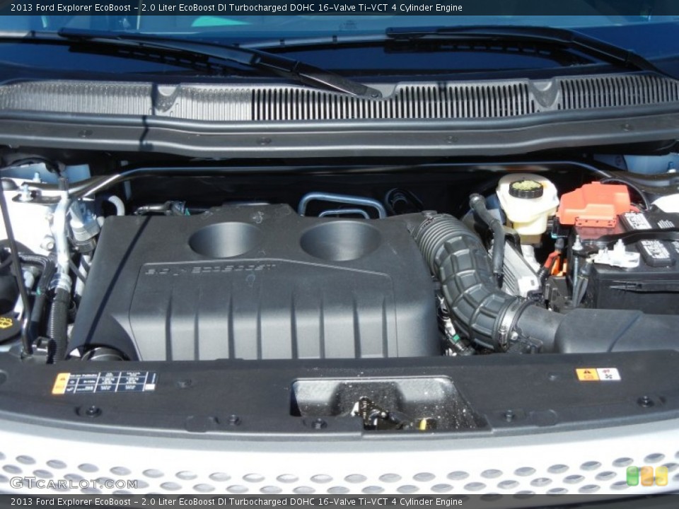 2.0 Liter EcoBoost DI Turbocharged DOHC 16-Valve Ti-VCT 4 Cylinder 2013 Ford Explorer Engine