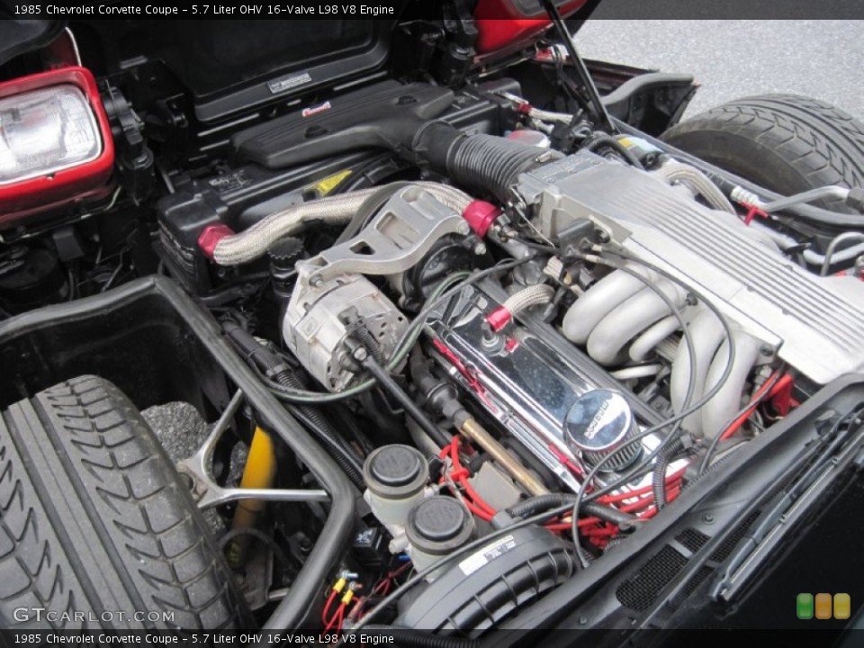 5.7 Liter OHV 16-Valve L98 V8 1985 Chevrolet Corvette Engine