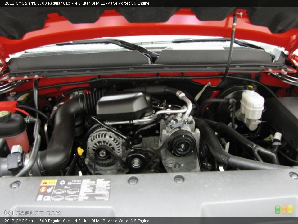 4.3 Liter OHV 12-Valve Vortec V6 2012 GMC Sierra 1500 Engine