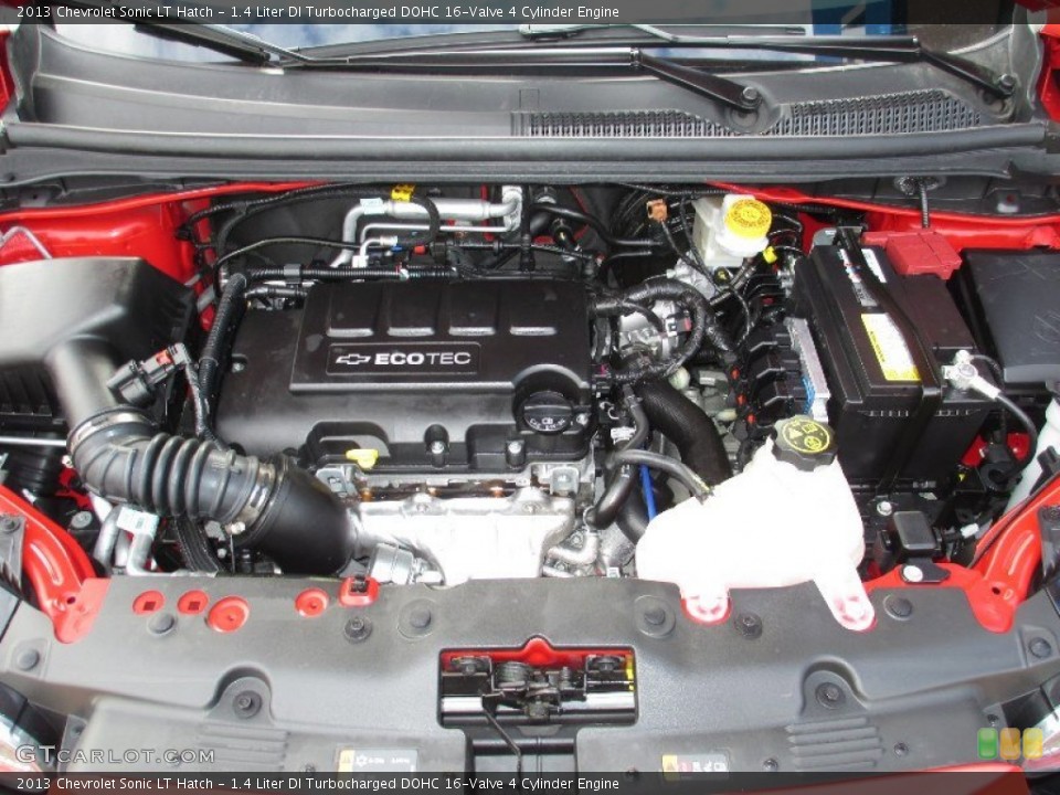 1.4 Liter DI Turbocharged DOHC 16-Valve 4 Cylinder 2013 Chevrolet Sonic Engine