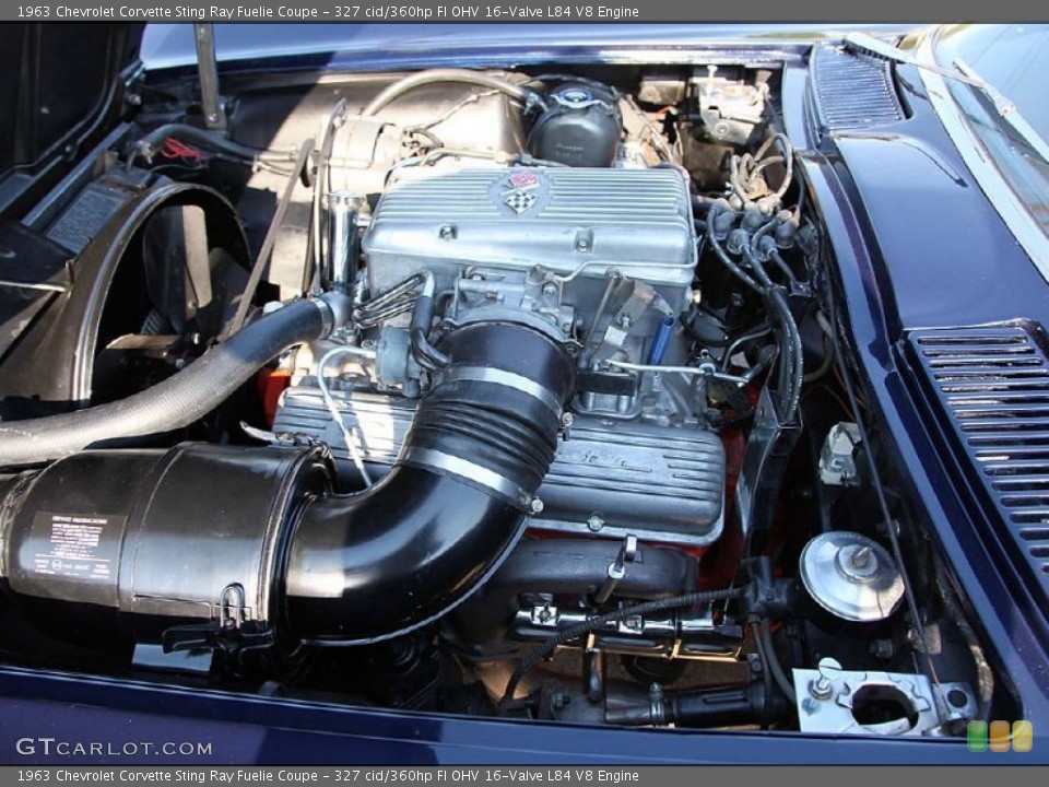 327 cid/360hp FI OHV 16-Valve L84 V8 Engine for the 1963 Chevrolet Corvette #79081480