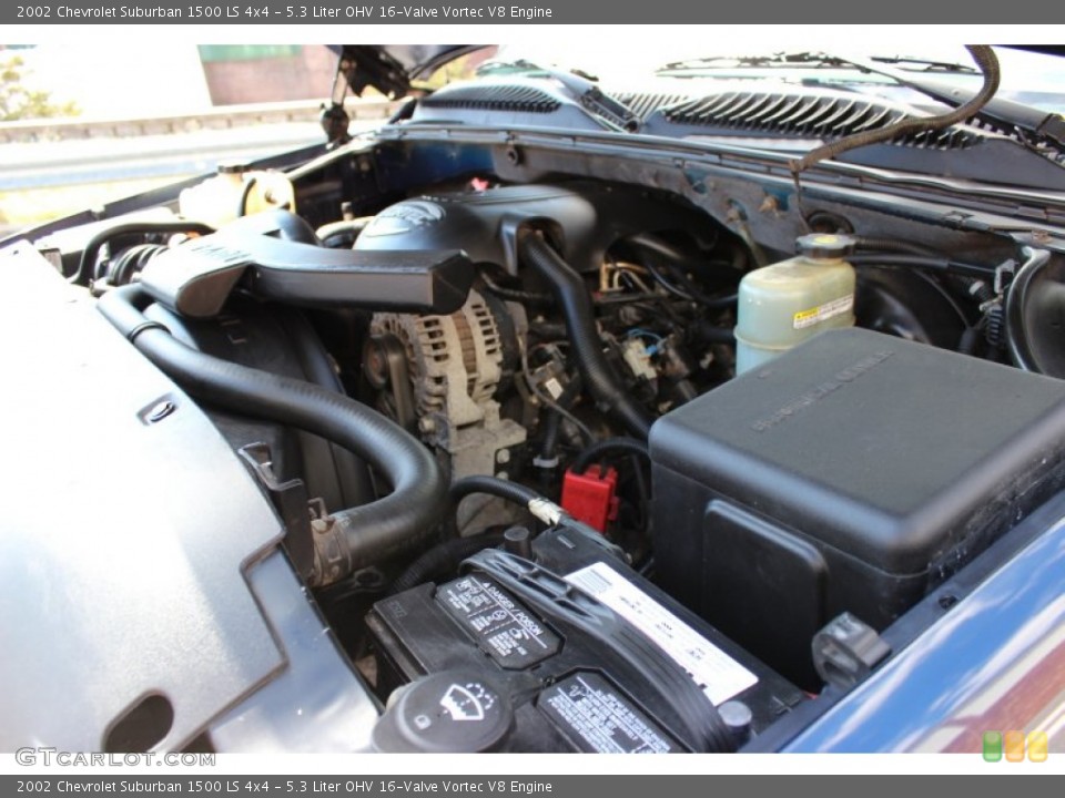 5.3 Liter OHV 16-Valve Vortec V8 Engine for the 2002 Chevrolet Suburban #79104441